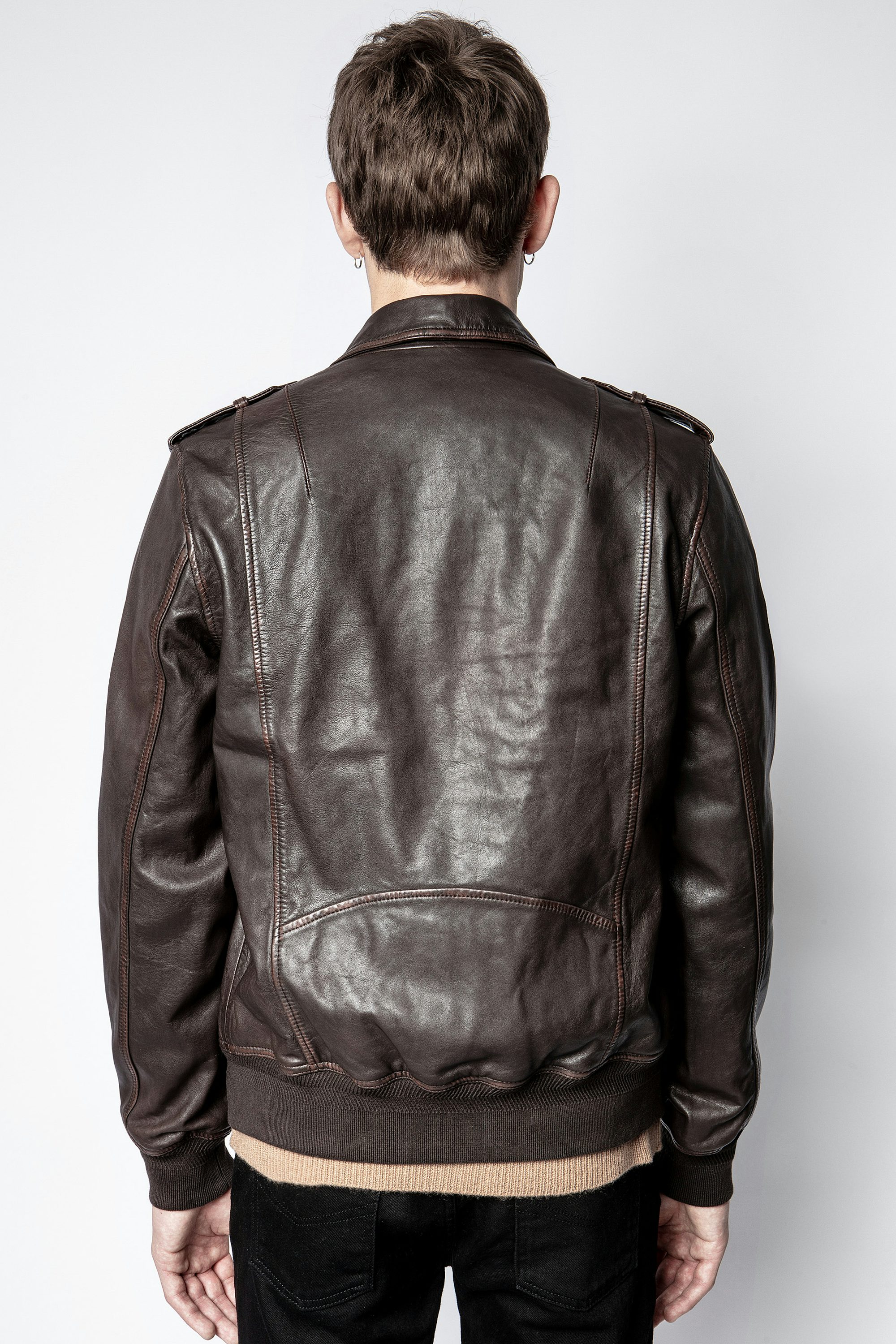 Leonard Used Jacket - Men's brown jacket.